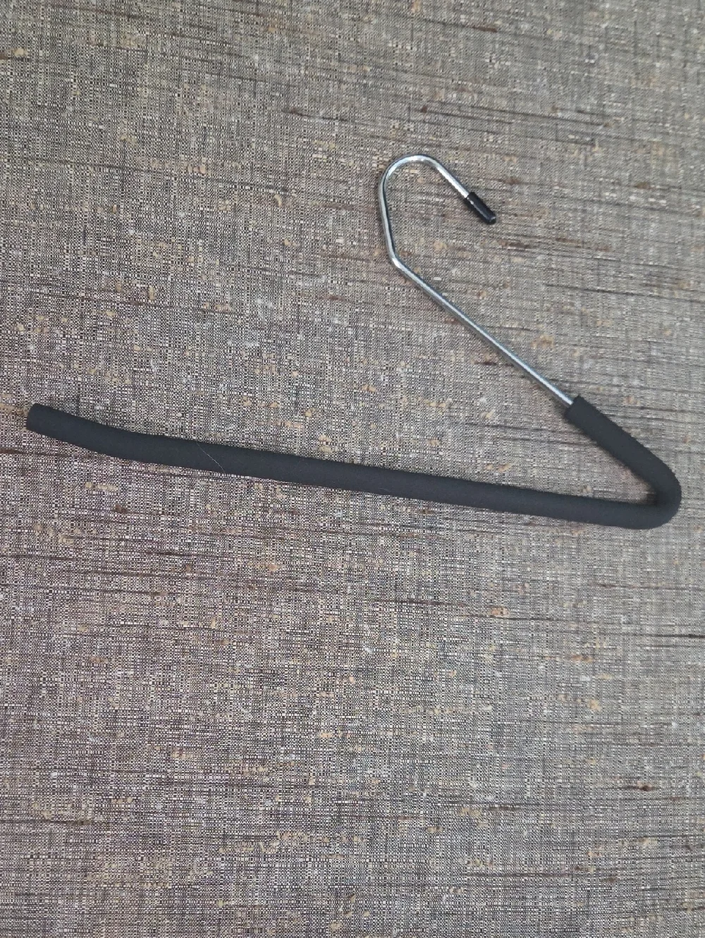 Non-Slip Foam Padded Pant Hangers - Black (Set of 8)